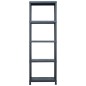 vidaXL Lagerregal Schwarz 125 kg 60 x 30 x 180 cm Kunststoff vidaXL Lagerregal Schwarz 125 kg 60 x 30 x 180 cm Kunststoff