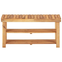 vidaXL Schuhregal 90 × 32 × 46 cm Massivholz Akazie 