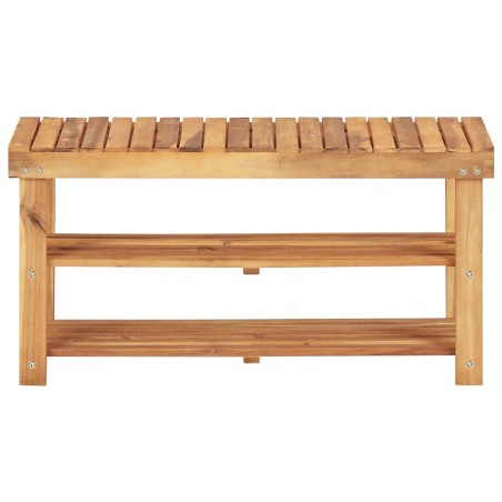 vidaXL Schuhregal 90 × 32 × 46 cm Massivholz Akazie 
