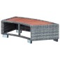 vidaXL Spa-Einstiegsstufe Grau Poly Rattan 92×45×25 cm vidaXL Spa-Einstiegsstufe Grau Poly Rattan 92×45×25 cm