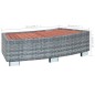 vidaXL Spa-Einstiegsstufe Grau Poly Rattan 92×45×25 cm vidaXL Spa-Einstiegsstufe Grau Poly Rattan 92×45×25 cm
