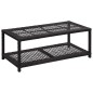 vidaXL Schuhbank Schwarz 80 x 40 x 30 cm Poly Rattan vidaXL Schuhbank Schwarz 80 x 40 x 30 cm Poly Rattan