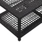 vidaXL Schuhbank Schwarz 80 x 40 x 30 cm Poly Rattan vidaXL Schuhbank Schwarz 80 x 40 x 30 cm Poly Rattan