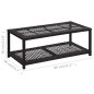 vidaXL Schuhbank Schwarz 80 x 40 x 30 cm Poly Rattan vidaXL Schuhbank Schwarz 80 x 40 x 30 cm Poly Rattan