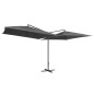 vidaXL Doppelsonnenschirm mit Stahlmast 250×250 cm Anthrazit vidaXL Doppelsonnenschirm mit Stahlmast 250×250 cm Anthrazit