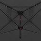 vidaXL Doppelsonnenschirm mit Stahlmast 250×250 cm Anthrazit vidaXL Doppelsonnenschirm mit Stahlmast 250×250 cm Anthrazit