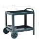 vidaXL Getränkewagen Grün 69×53×72 cm Kunststoff vidaXL Getränkewagen Grün 69×53×72 cm Kunststoff
