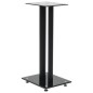 vidaXL Lautsprecherständer 2 Stk. Doppelsäulen-Design Hartglas Schwarz vidaXL Lautsprecherständer 2 Stk. Doppelsäulen-Design Hartglas Schwarz
