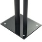 vidaXL Lautsprecherständer 2 Stk. Doppelsäulen-Design Hartglas Schwarz vidaXL Lautsprecherständer 2 Stk. Doppelsäulen-Design Hartglas Schwarz