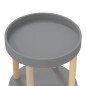 Servierwagen 3 Etagen Grau 38x38x82cm Holzwerkstoff Kiefernholz Servierwagen 3 Etagen Grau 38x38x82cm Holzwerkstoff Kiefernholz