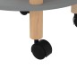 Servierwagen 3 Etagen Grau 38x38x82cm Holzwerkstoff Kiefernholz Servierwagen 3 Etagen Grau 38x38x82cm Holzwerkstoff Kiefernholz