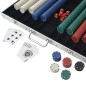 vidaXL Poker Set mit 1.000 Chips Aluminium vidaXL Poker Set mit 1.000 Chips Aluminium
