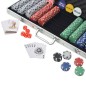 vidaXL Poker Set mit 500 Chips Aluminium vidaXL Poker Set mit 500 Chips Aluminium