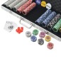vidaXL Poker Set mit 500 Laserchips Aluminium vidaXL Poker Set mit 500 Laserchips Aluminium