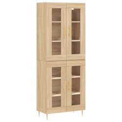 vidaXL Highboard Sonoma-Eiche 69,5x34x180 cm Holzwerkstoff