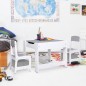 vidaXL Kindertisch mit 2 Stühlen Weiß MDF vidaXL Kindertisch mit 2 Stühlen Weiß MDF