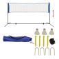 vidaXL Badmintonnetz-Set mit Federbällen 300 x 155 cm vidaXL Badmintonnetz-Set mit Federbällen 300 x 155 cm