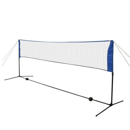 vidaXL Badmintonnetz-Set mit Federbällen 300 x 155 cm