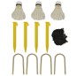 vidaXL Badmintonnetz-Set mit Federbällen 300 x 155 cm vidaXL Badmintonnetz-Set mit Federbällen 300 x 155 cm