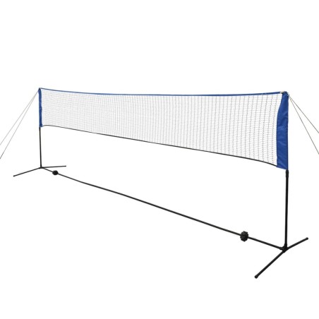 vidaXL Badmintonnetz-Set mit Federbällen 500 x 155 cm