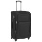 vidaXL 3-tlg. Weichgepäck Trolley-Set Schwarz vidaXL 3-tlg. Weichgepäck Trolley-Set Schwarz