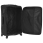 vidaXL 3-tlg. Weichgepäck Trolley-Set Schwarz vidaXL 3-tlg. Weichgepäck Trolley-Set Schwarz