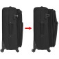 vidaXL 3-tlg. Weichgepäck Trolley-Set Schwarz vidaXL 3-tlg. Weichgepäck Trolley-Set Schwarz