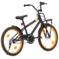 vidaXL Kinderfahrrad mit Frontgepäckträger 20 Zoll Schwarz und Orange vidaXL Kinderfahrrad mit Frontgepäckträger 20 Zoll Schwarz und Orange