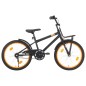 vidaXL Kinderfahrrad mit Frontgepäckträger 20 Zoll Schwarz und Orange vidaXL Kinderfahrrad mit Frontgepäckträger 20 Zoll Schwarz und Orange