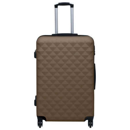 vidaXL Hartschalen-Trolley-Set 3 Stk. Braun ABS