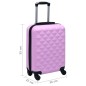 vidaXL Hartschalen-Trolley Rosa ABS vidaXL Hartschalen-Trolley Rosa ABS