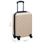 vidaXL Hartschalen-Trolley Golden ABS vidaXL Hartschalen-Trolley Golden ABS