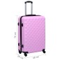 vidaXL Hartschalen-Trolley Rosa ABS vidaXL Hartschalen-Trolley Rosa ABS