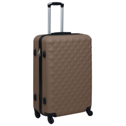vidaXL Hartschalen-Trolley Braun ABS