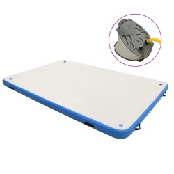 vidaXL Aufblasbare Schwimmmatte Blau und Weiß 300x150x15 cm