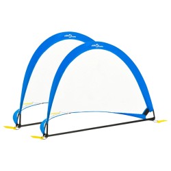 vidaXL Kinder Fußballtore 2 Stk. Aufbewahrungstasche 183x117,5x120,5cm