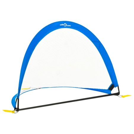 vidaXL Fußballtore Kinder 2 Stk. mit Aufbewahrungstasche 119x82x84,5cm