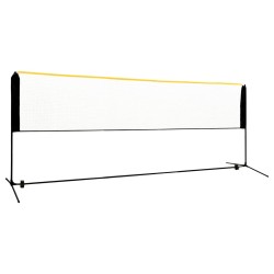 vidaXL Badmintonnetz Verstellbar 400x103x94-158 cm Metall  