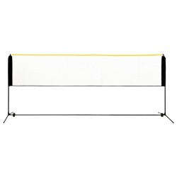 vidaXL Badmintonnetz Verstellbar 400x103x94-158 cm Metall  