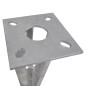 vidaXL Bodenanker und Strebenplatte 2 Stk. Stahl vidaXL Bodenanker und Strebenplatte 2 Stk. Stahl