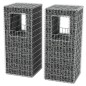 vidaXL Gabionenkorb Pfosten/Pflanzkasten 2 Stk. Stahl 50×50×120 cm vidaXL Gabionenkorb Pfosten/Pflanzkasten 2 Stk. Stahl 50×50×120 cm