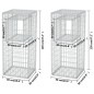 vidaXL Gabionenkorb Pfosten/Pflanzkasten 2 Stk. Stahl 50×50×120 cm vidaXL Gabionenkorb Pfosten/Pflanzkasten 2 Stk. Stahl 50×50×120 cm