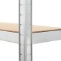 vidaXL Lagerregale mit 5 Böden 3 Stk. Silbern Stahl & Holzwerkstoff vidaXL Lagerregale mit 5 Böden 3 Stk. Silbern Stahl & Holzwerkstoff