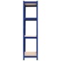 vidaXL Lagerregale mit 4 Böden 2 Stk. Blau Stahl & Holzwerkstoff vidaXL Lagerregale mit 4 Böden 2 Stk. Blau Stahl & Holzwerkstoff