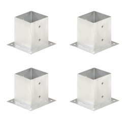 vidaXL Pfostenanker 4 Stk. Verzinktes Metall 121 mm