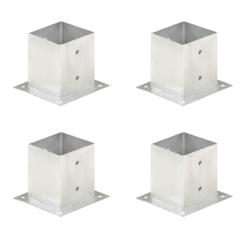 vidaXL Pfostenanker 4 Stk. Verzinktes Metall 121 mm vidaXL Pfostenanker 4 Stk. Verzinktes Metall 121 mm