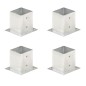 vidaXL Pfostenanker 4 Stk. Verzinktes Metall 121 mm vidaXL Pfostenanker 4 Stk. Verzinktes Metall 121 mm