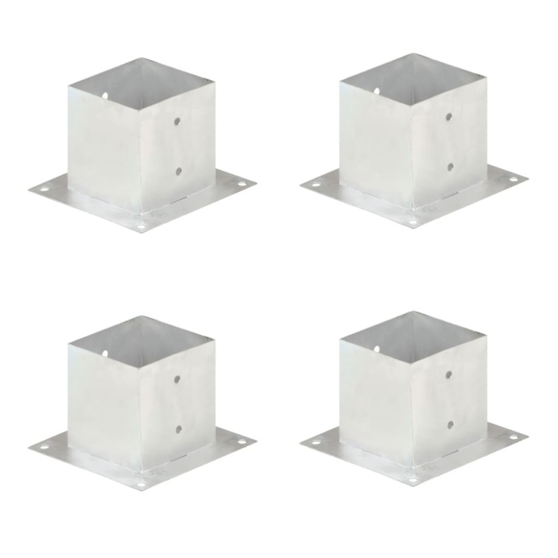 vidaXL Pfostenanker 4 Stk. Verzinktes Metall 141 mm vidaXL Pfostenanker 4 Stk. Verzinktes Metall 141 mm