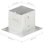 vidaXL Pfostenanker 4 Stk. Verzinktes Metall 141 mm vidaXL Pfostenanker 4 Stk. Verzinktes Metall 141 mm