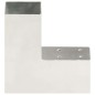 vidaXL Pfostenverbinder L-Form Verzinktes Metall 71 x 71 mm vidaXL Pfostenverbinder L-Form Verzinktes Metall 71 x 71 mm